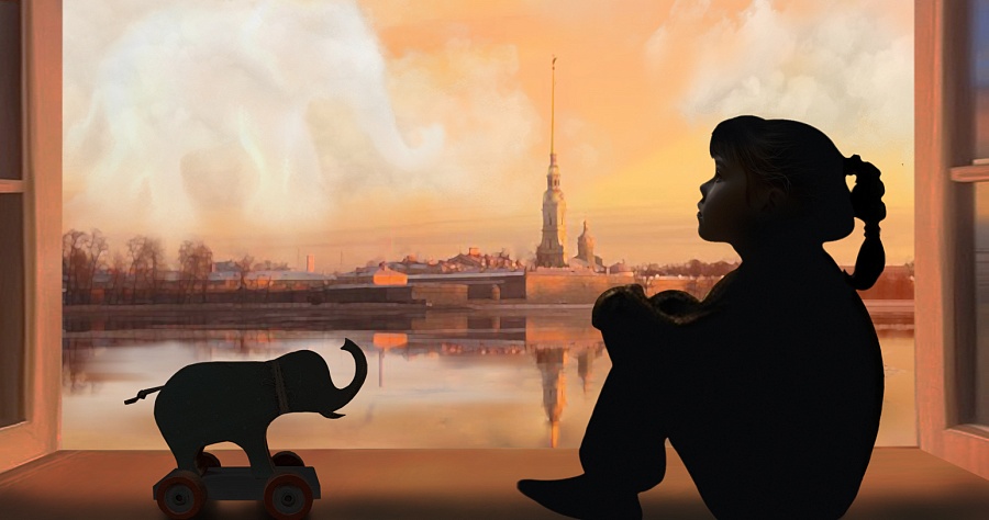 Девочка и слон